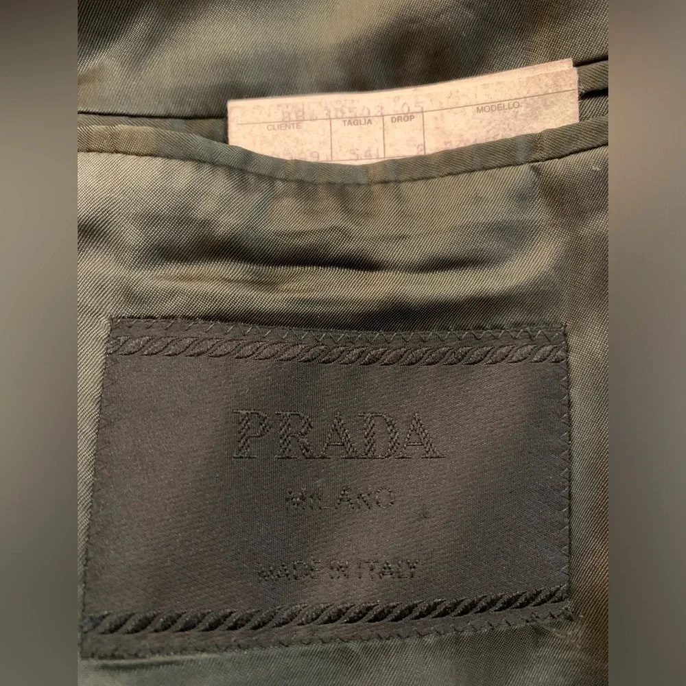 Prada Suit Men Grey Drop 8 100% Wool 54L